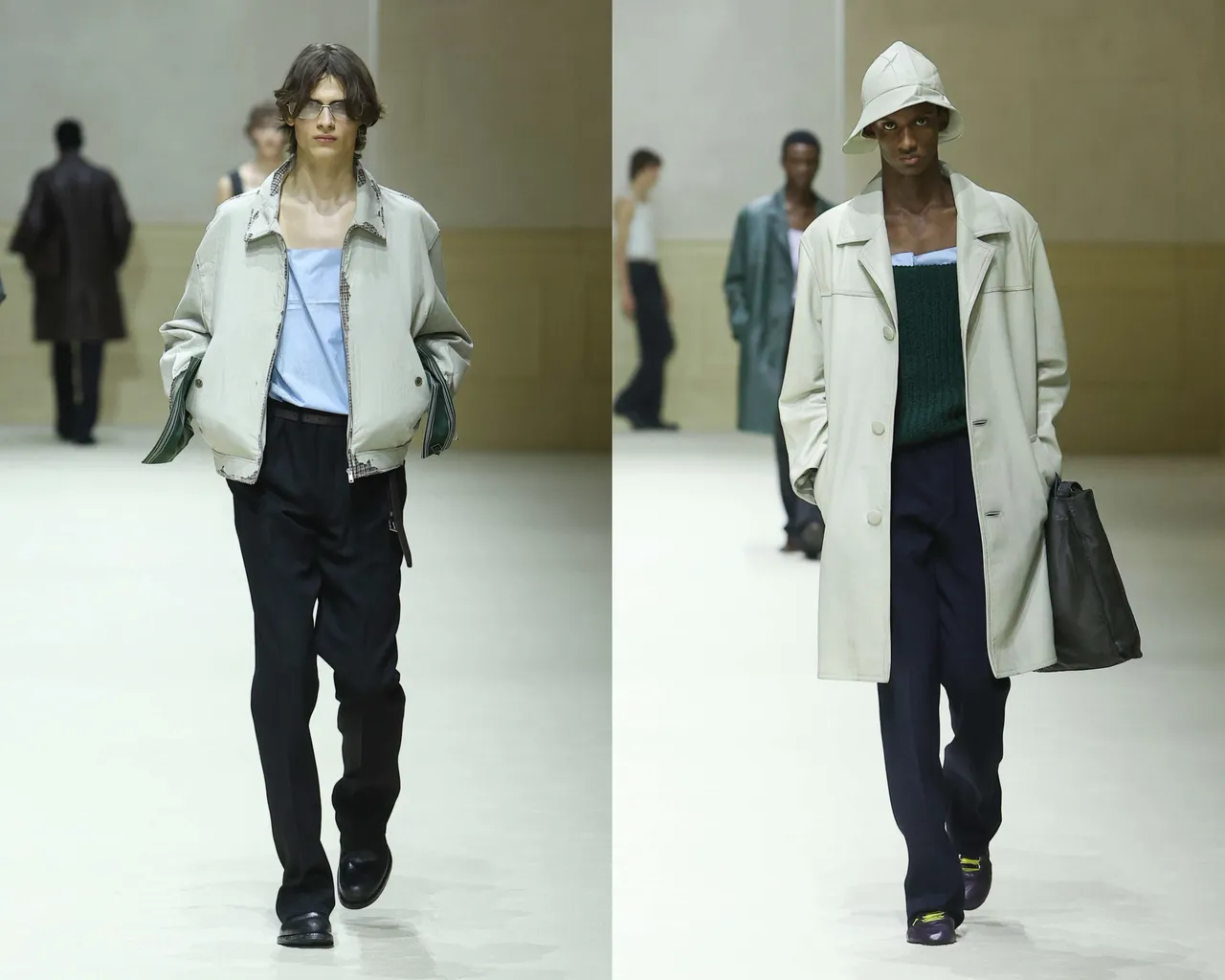 PRADA 2026 秋冬男裝系列。品牌提供