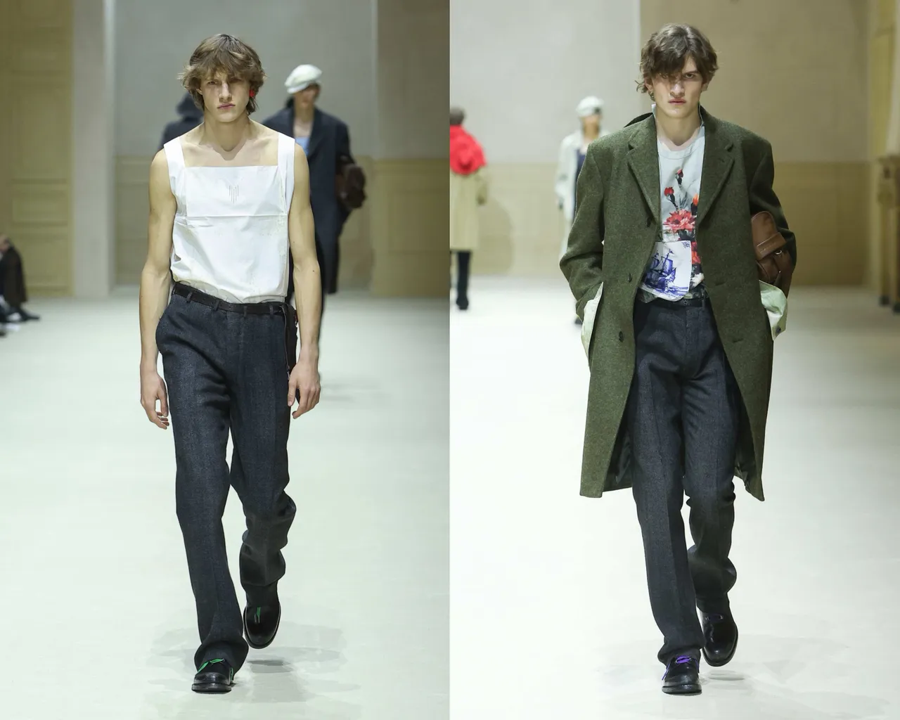 PRADA 2026 秋冬男裝系列。品牌提供