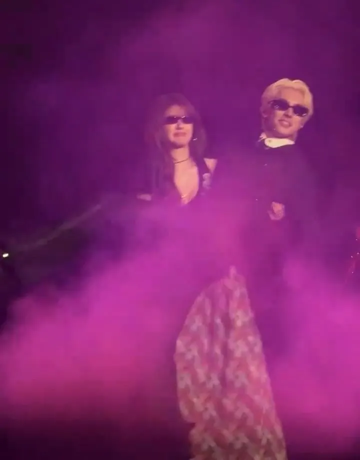 趙露思ending pose公主抱王鶴棣，表情令人莞薾。翻攝才丁丁微博