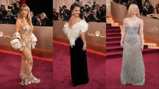 金球奖红毯｜小珍妮佛「全透视花卉装」上阵　辣赢艾儿芬妮美胸