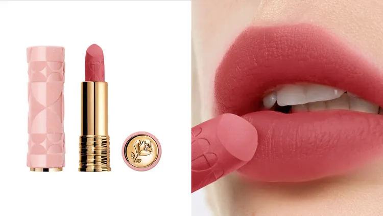 蘭蔻絕對完美唇膏絲絨霧感2026情人節限定#375裸粉絲絨，1600元。
品牌提供