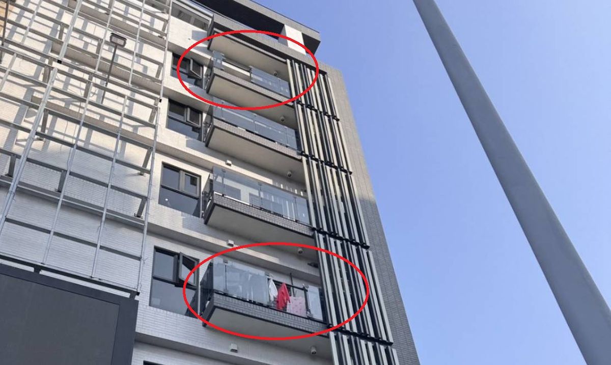 水湳經貿園區豪宅遭鋼珠彈掃射 陽台玻璃、車窗碎裂!住戶驚惶