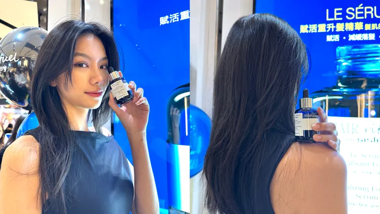 明星商品賦活重升髮精華。張家玲攝