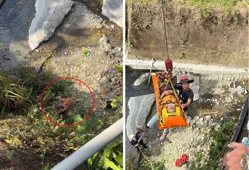 南投13歲少年騎自行車撞護欄　摔落12米深橋下！警消急救援