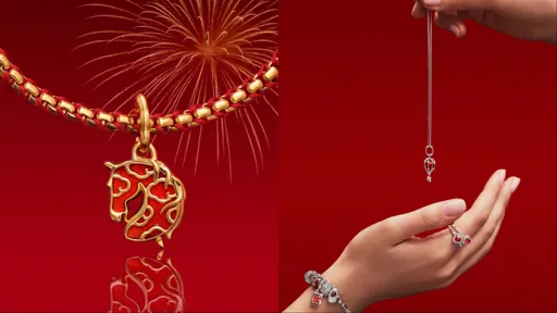 PANDORA红琉璃骏马灵动昂首　麻将牌、平安符锁住好运