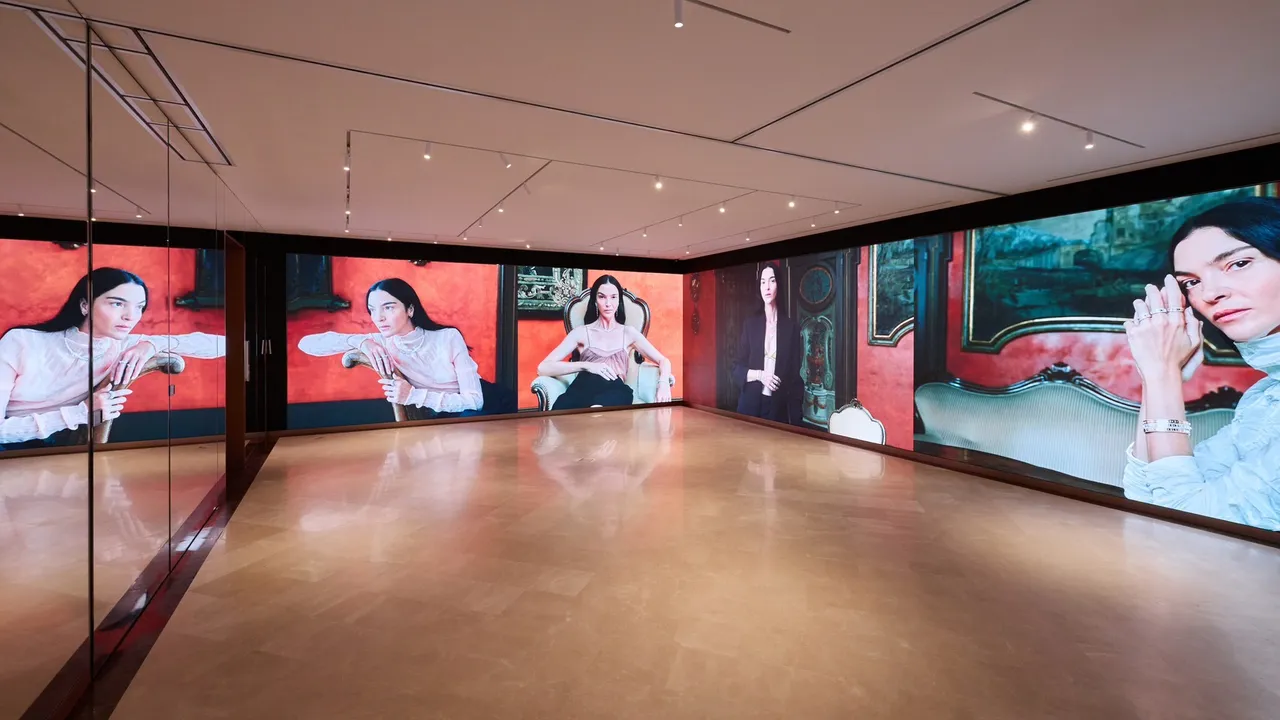 CASA DAMIANI首爾旗艦店B1的形象展演空間。品牌提供