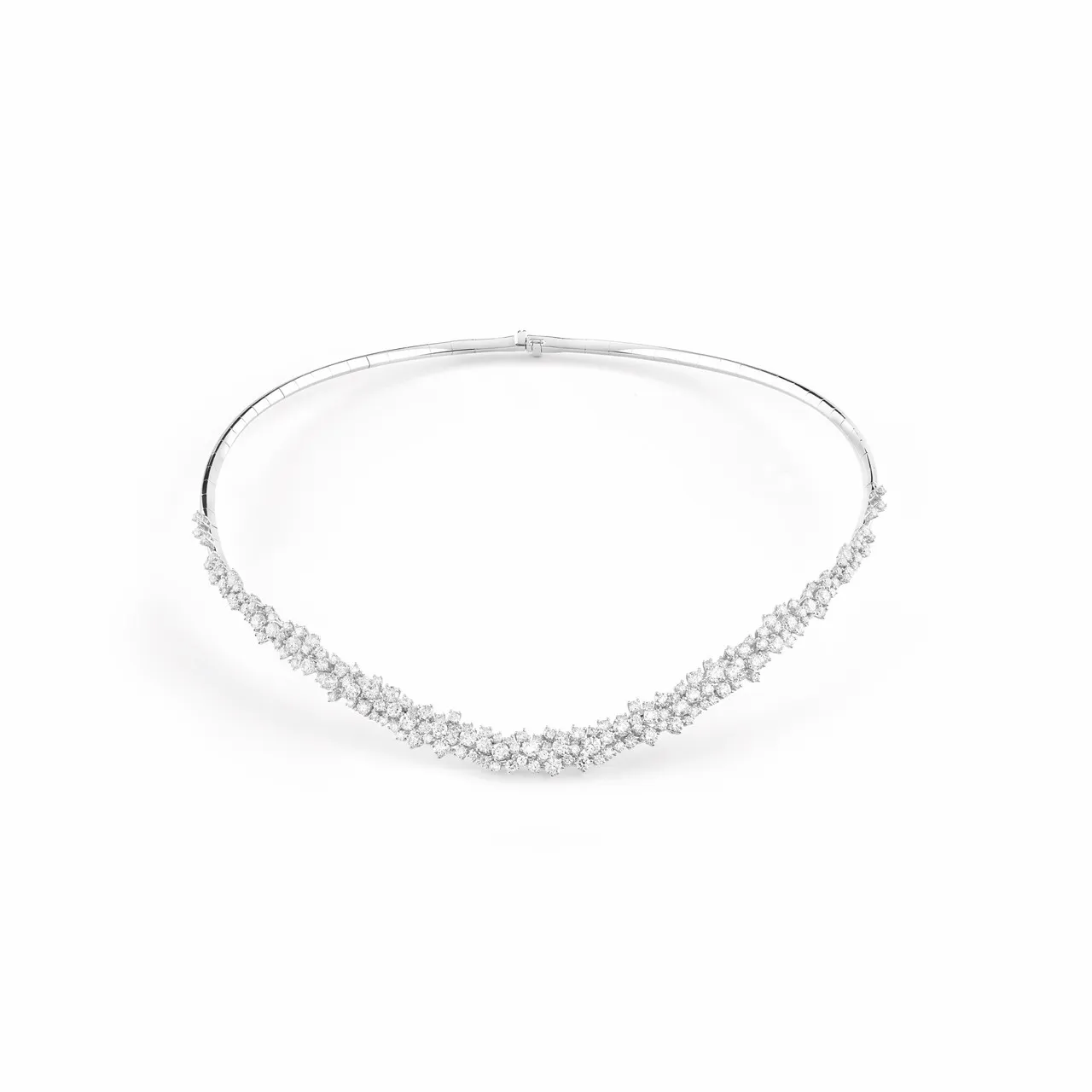 DAMIANI Mimosa含羞草系列18K白金鑽石項鍊，價格店洽。品牌提供