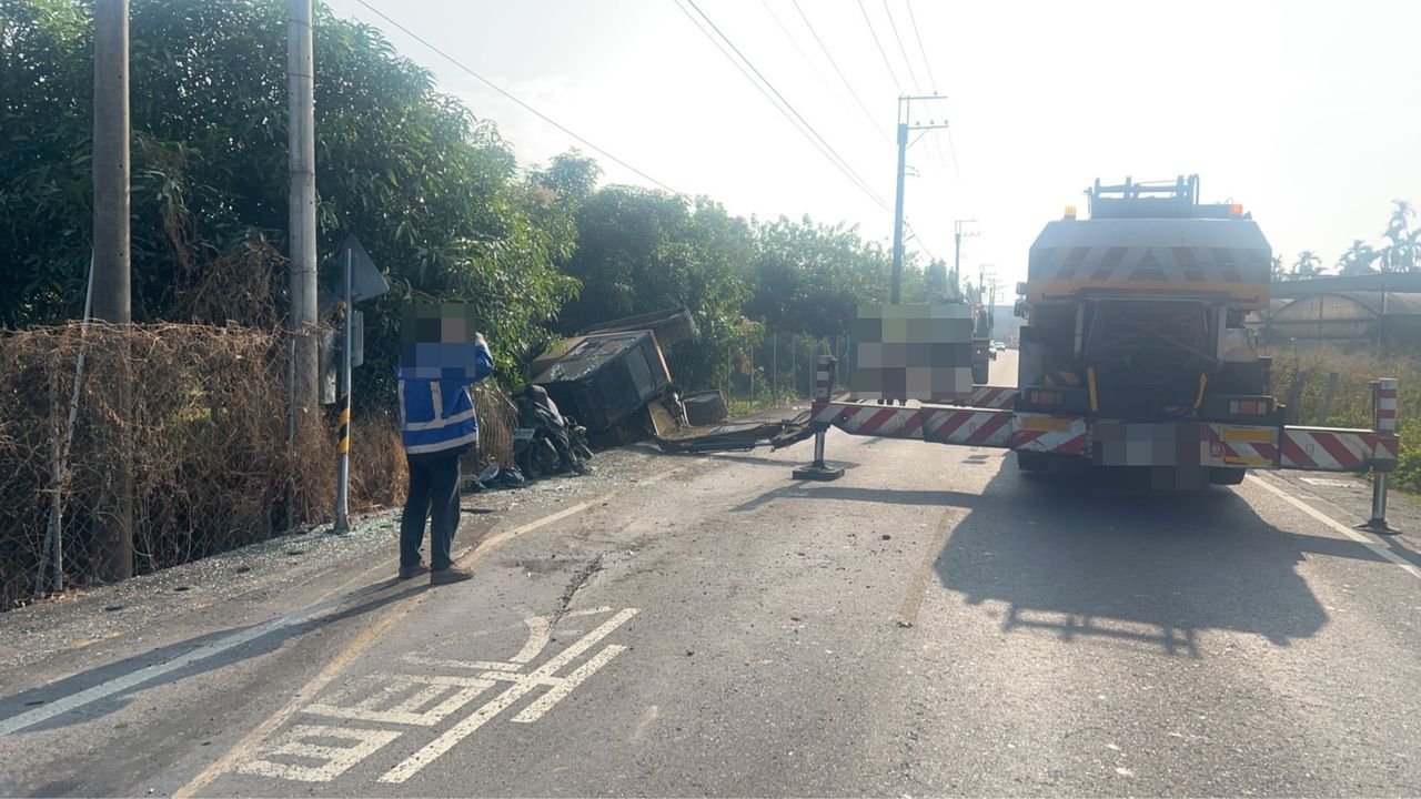 怪手翻落砸死騎士!留血癌妻與3幼子 縣府啟動募款