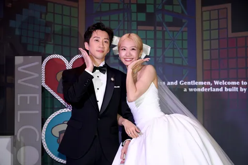 直擊婚禮！陳漢典、Lulu宴請半個演藝圈　「三金陣容」齊聚一堂