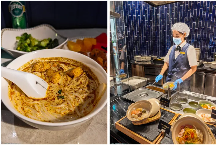 貴賓室提供現煮叻沙服務。田欣雲攝