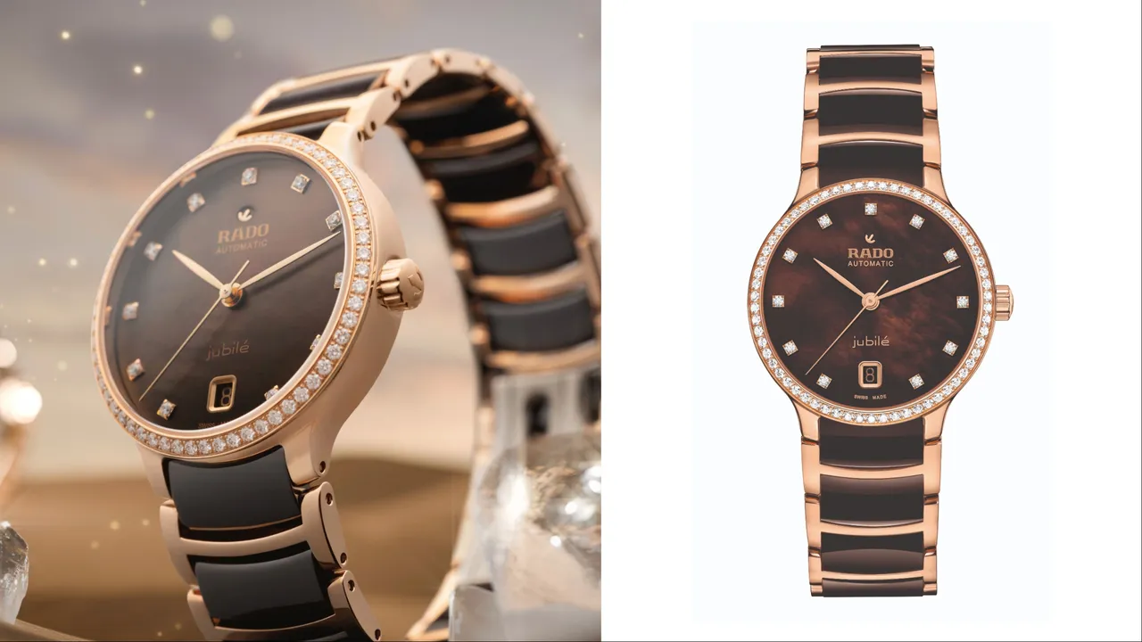 Rado Centrix晶萃系列高科技陶瓷自動鑽錶，14萬7300元。品牌提供