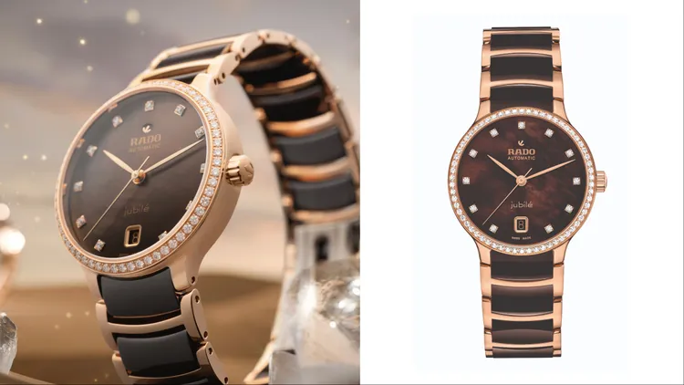 Rado Centrix晶萃系列高科技陶瓷自動鑽錶，14萬7300元。品牌提供