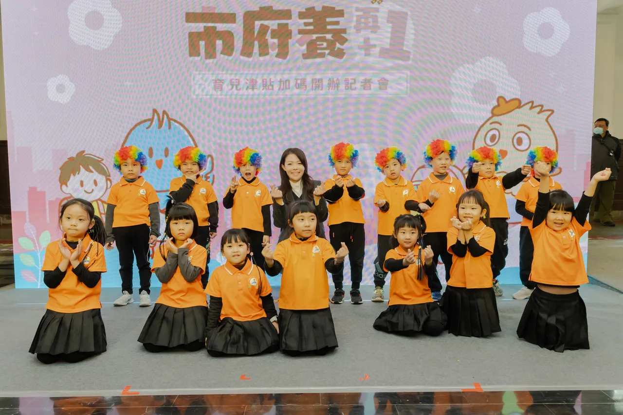 竹市育兒津貼3月起每月加碼1千元。新竹市府提供