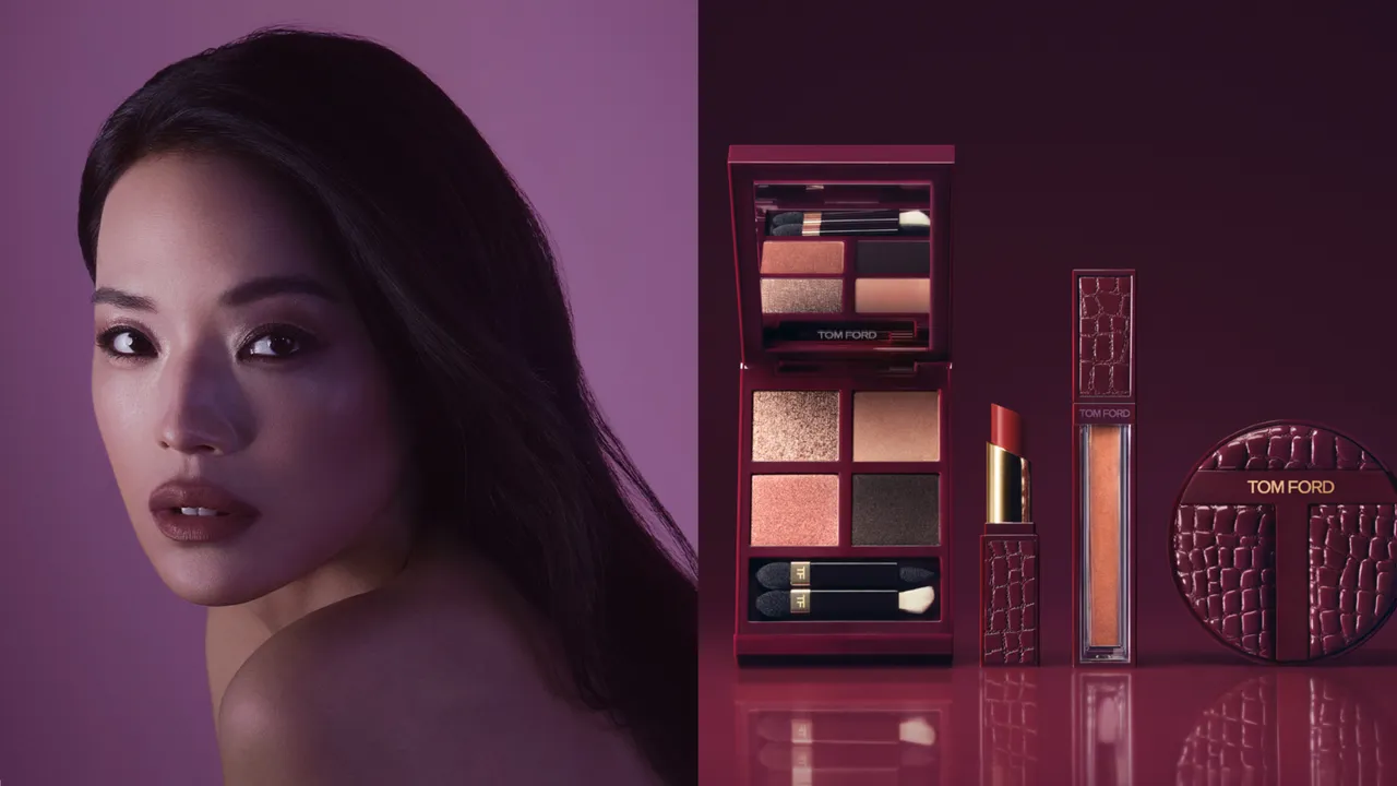 TOM FORD情慾無花果系列在女神舒淇的演繹下，更顯撩撥人心。品牌提供