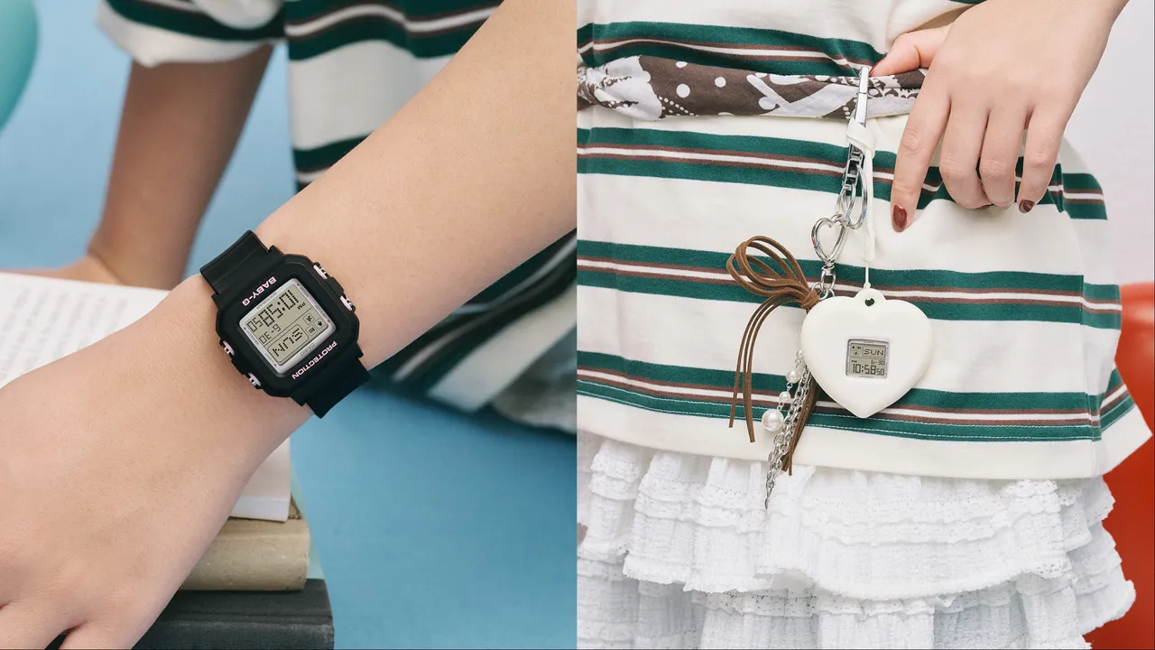 情人節款式的BGD-10KH系列可將手錶轉換為愛心造型吊飾。品牌提供