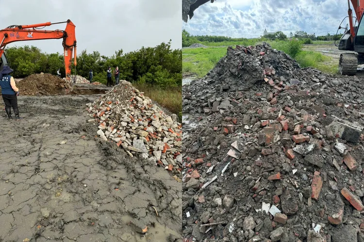檢方2年內前後發動8次搜索行動，也在19處所開挖30次，發現大量廢棄物。檢方提供