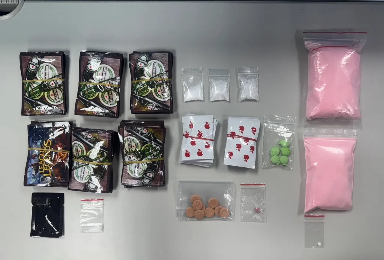 黃男開租賃車被攔查，車內發現多種毒品，還被驗出毒駕。翻攝畫面