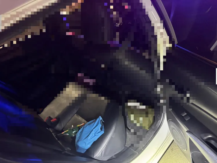 黃男開租賃車被攔查，車內發現多種毒品，還被驗出毒駕。翻攝畫面