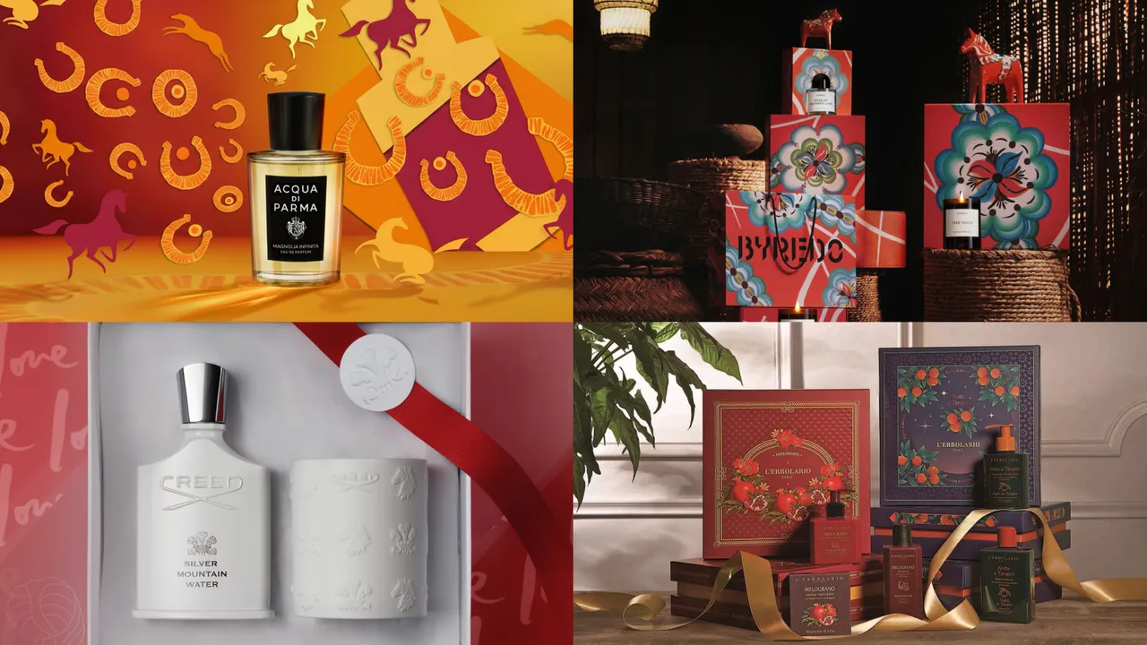 Acqua di Parma、BYREDO、CREED、蕾莉歐等4品牌帶來了華麗的馬年限定包裝。品牌提供