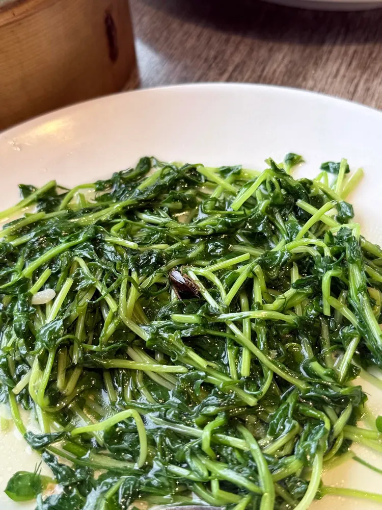 港式餐廳常客在菜盤中翻到死掉的蟑螂。翻攝自threads_goose.8247303