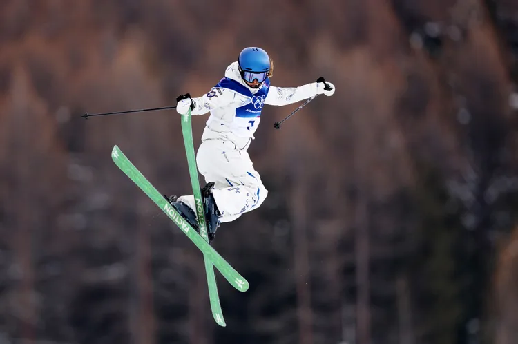 谷愛凌在自由滑雪獲得銀牌。路透社