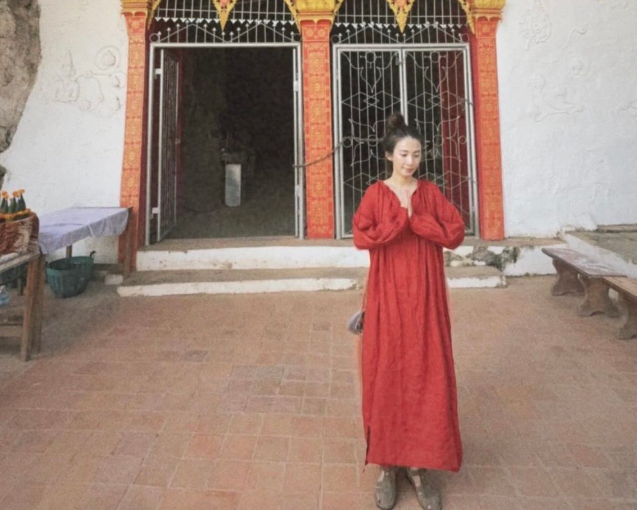 田馥甄造訪寮國佛教朝聖地「被拜了」 粉絲笑封:田馥僧