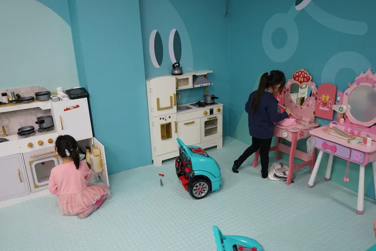 黃國昌新北市長競選總部，兒童樂園。邱筠媜攝