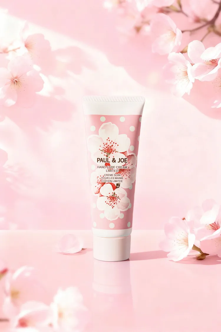 粉紅櫻花限量護手霜，560元。品牌提供