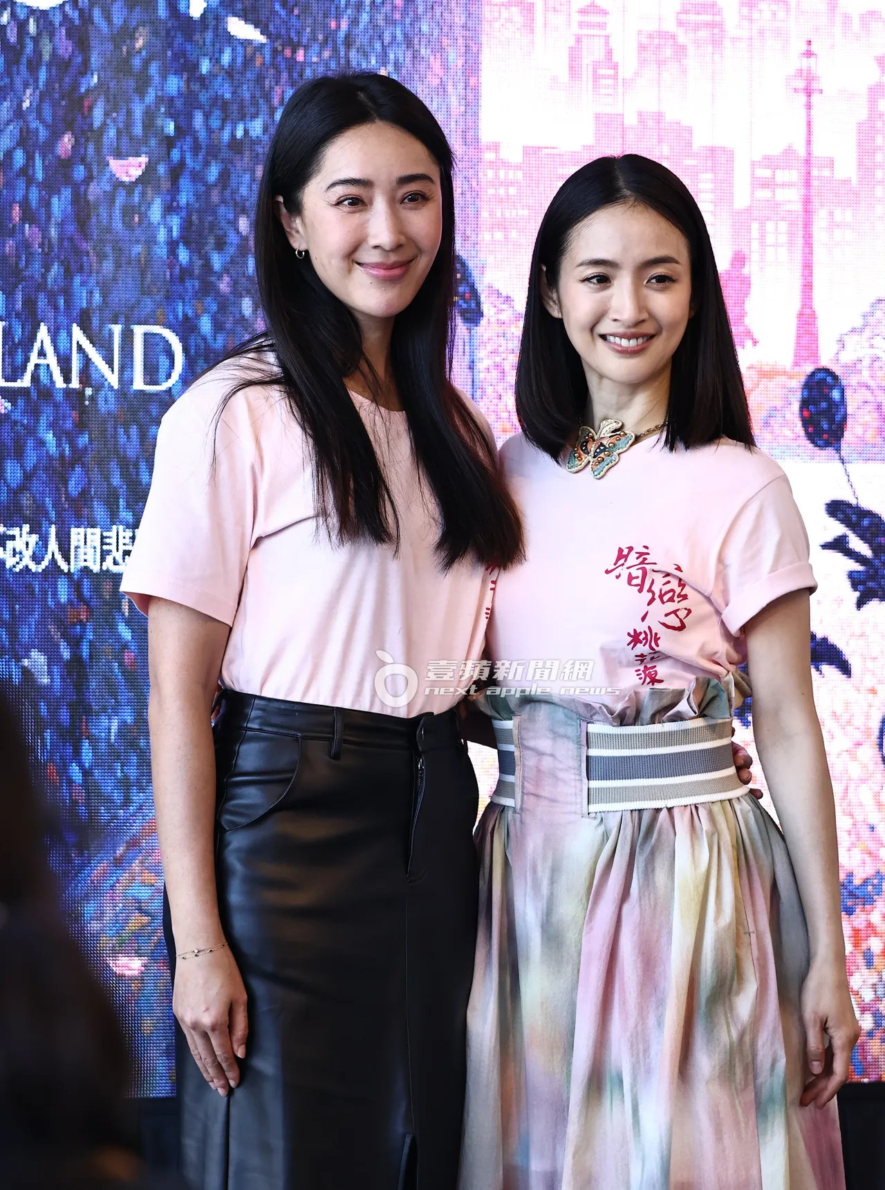 林依晨（右）和隋棠難得搭檔一起拍合照。特勤中心攝