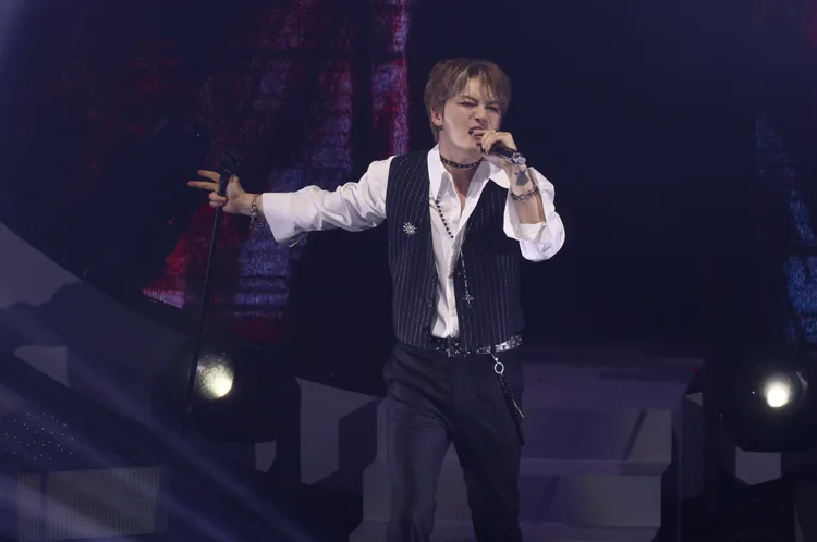 金在中歌聲感動粉絲。莊宗達攝