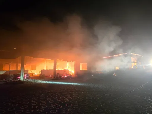 花蓮赤科山1農場住宅傳火警　火勢猛烈超過60年木造房子燒光光