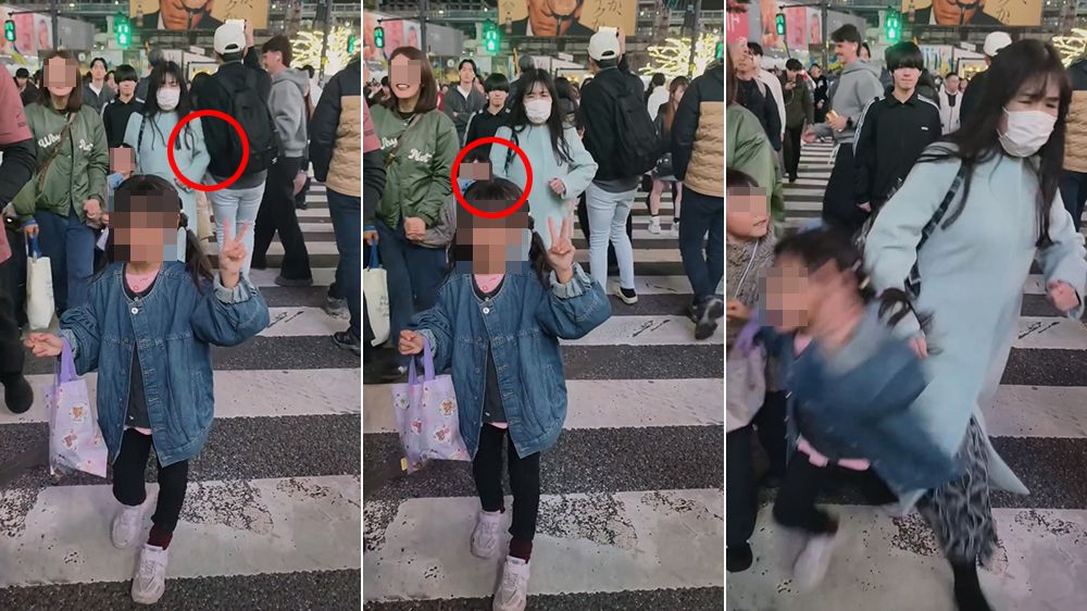 澀谷日女惡劣3連擊「台女童被撞飛」 家長反省:跟風錯誤決定