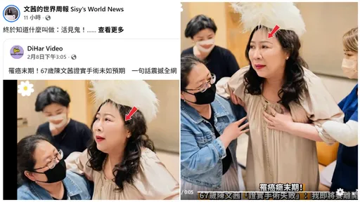 陳文茜遭傳「手術失敗將離開」還有影片　氣到大罵：活見鬼！