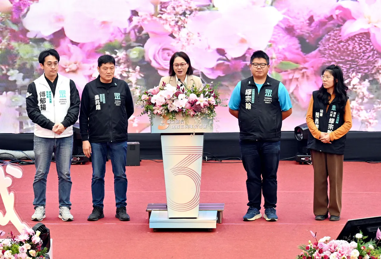 賴香伶出席苗栗縣長鍾東錦就職3週年活動。資料照