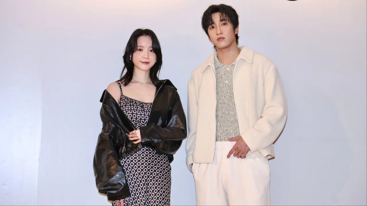 程予希（左）、婁峻碩（右）出席SANDRO新品發布會。莊宗達攝