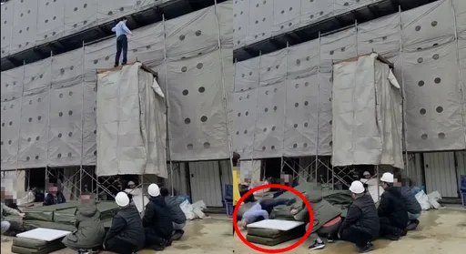 《豆腐媽媽》替身墜落影片曝光！整個人碰觸軟墊「直接彈飛」