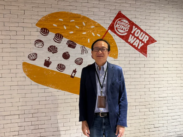漢堡王執行副總王天佐。莊偉祺攝