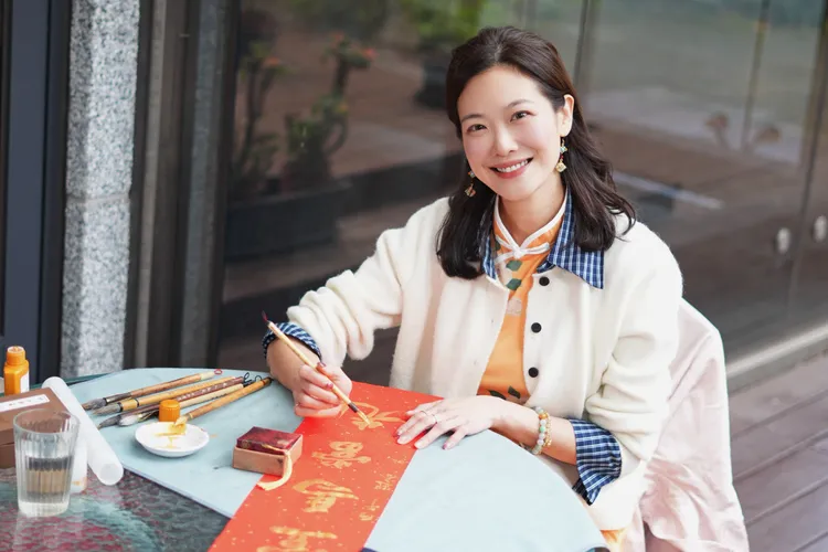 姚采穎在書法的世界找到平靜。彭欣偉攝