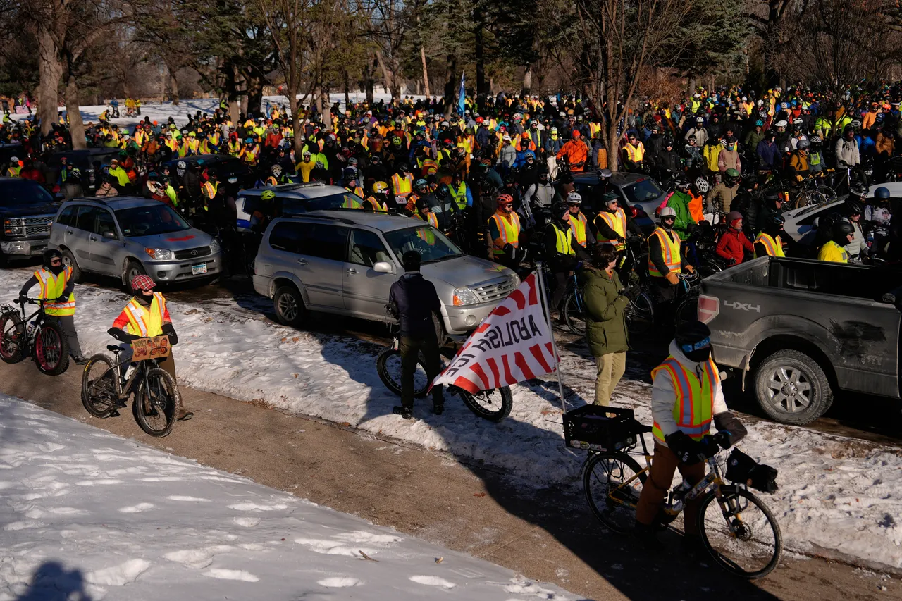 美國明尼阿波利斯的反ICE抗議行動。美聯社