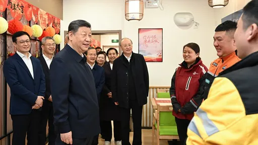 習近平北京考察　網：哪有這麼胖的外送員、這是貴族養老院