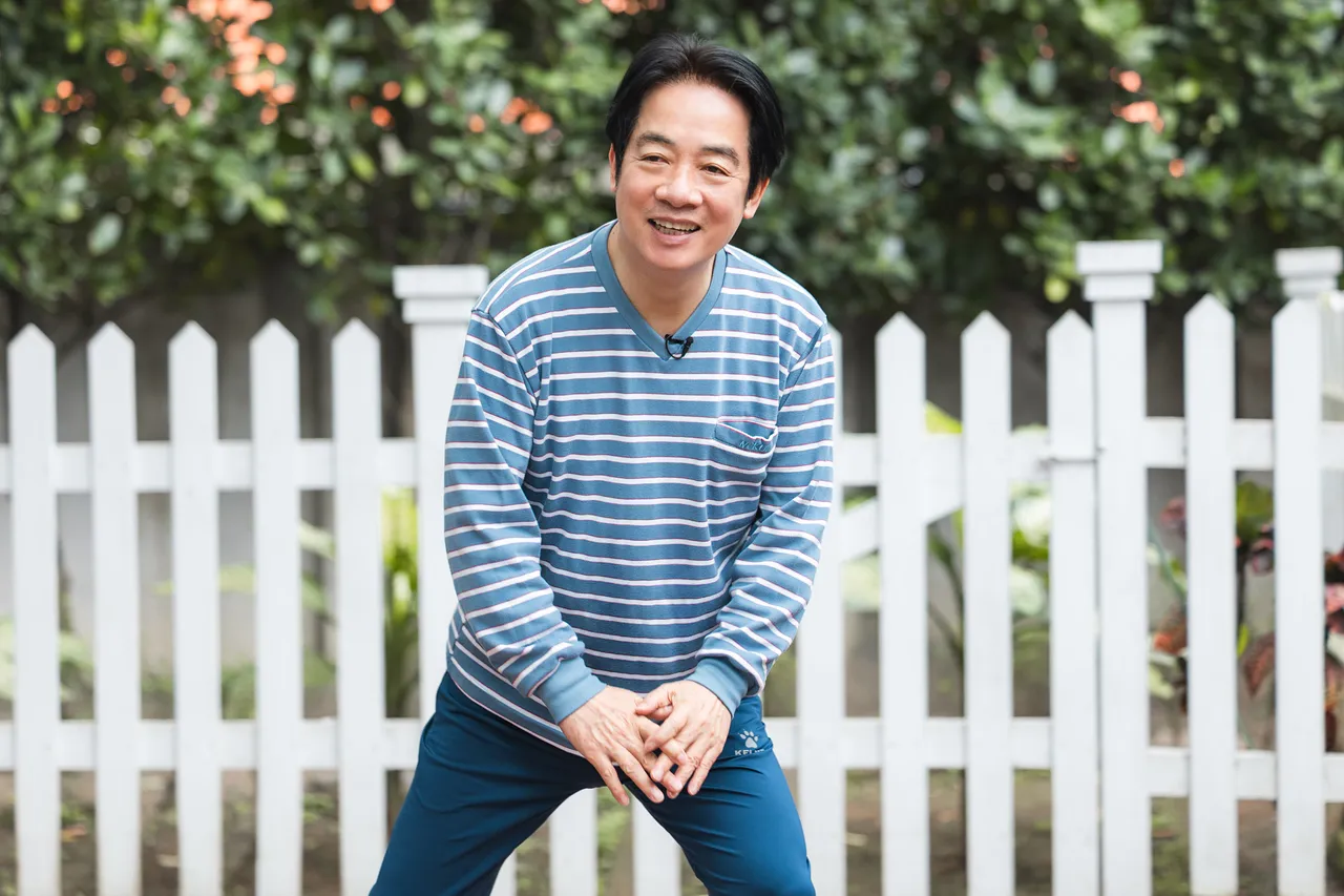 賴清德表示，過年期間，大家應該吃很多東西。總統府提供