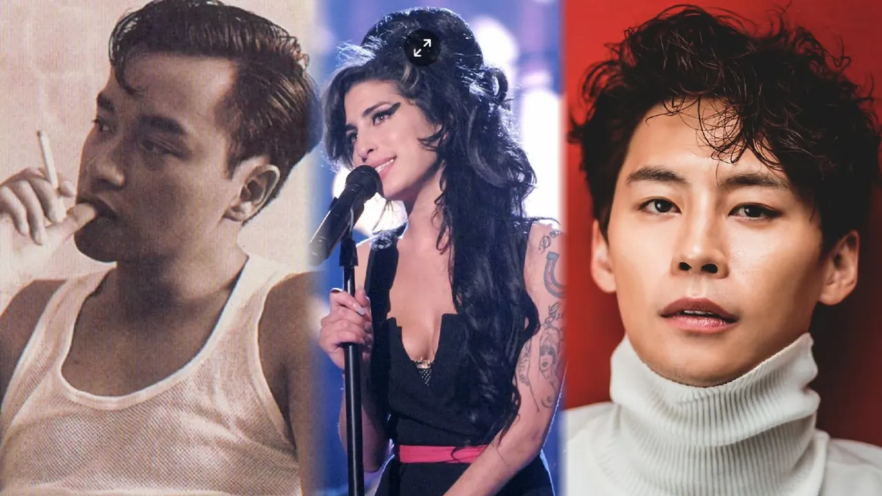 鄭恩宇昨PO出英年早逝的張國榮、艾美懷絲，以及自己的照片。翻攝IG