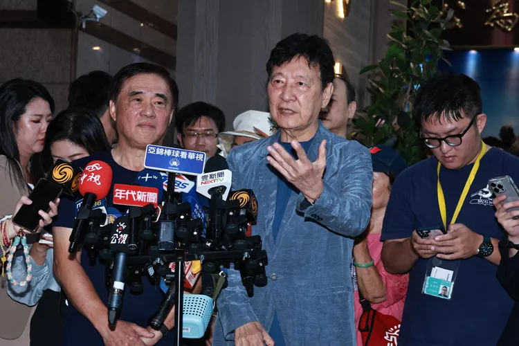 趙少康昨日指出，台美對等貿易協議是在關稅威脅下簽署，根本沒有法律效力。彭欣偉攝