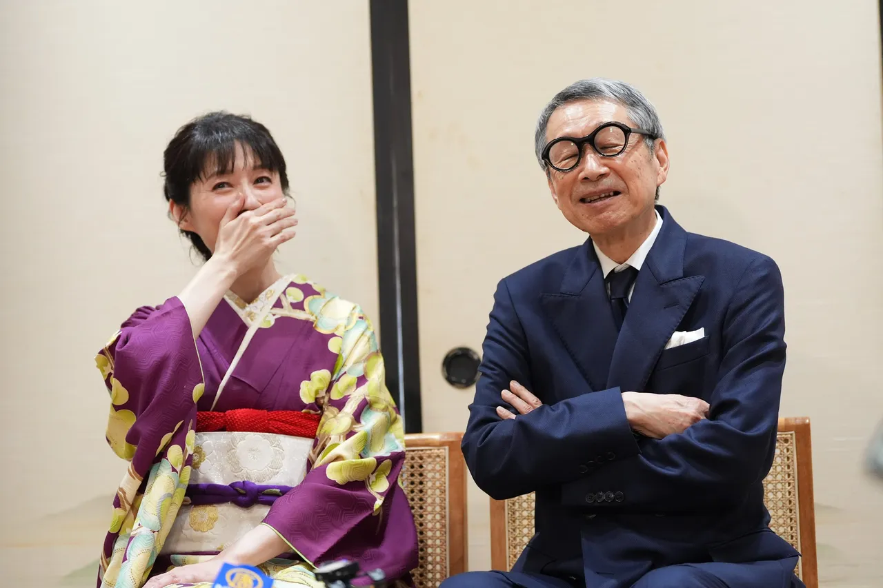 田中千繪和父親田中東尼一同受訪。彭欣偉攝