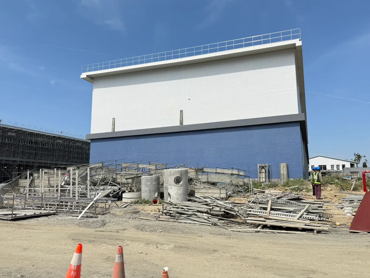 工安意外現場。民眾提供