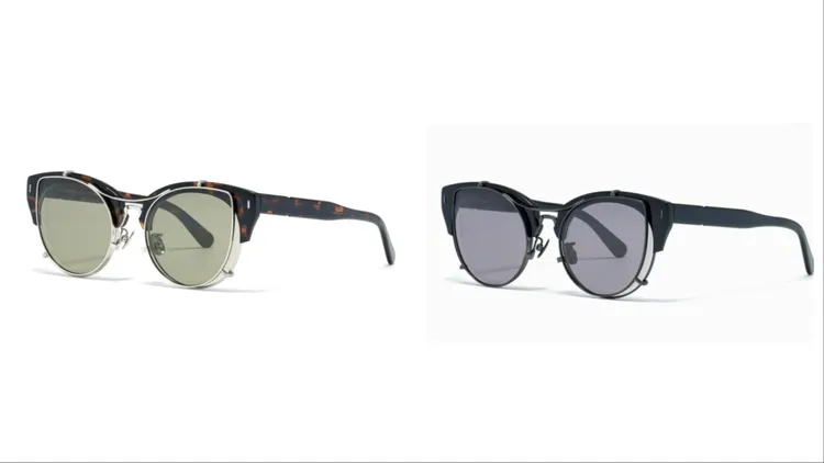 JINS for beautiful people聯名墨鏡UMF-26S-006-94，各5980元。翻攝JINS官網