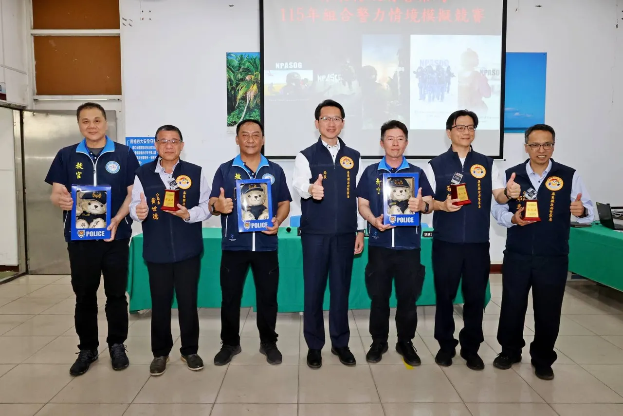 東港警分局拿下雙料冠軍。屏東縣警局提供