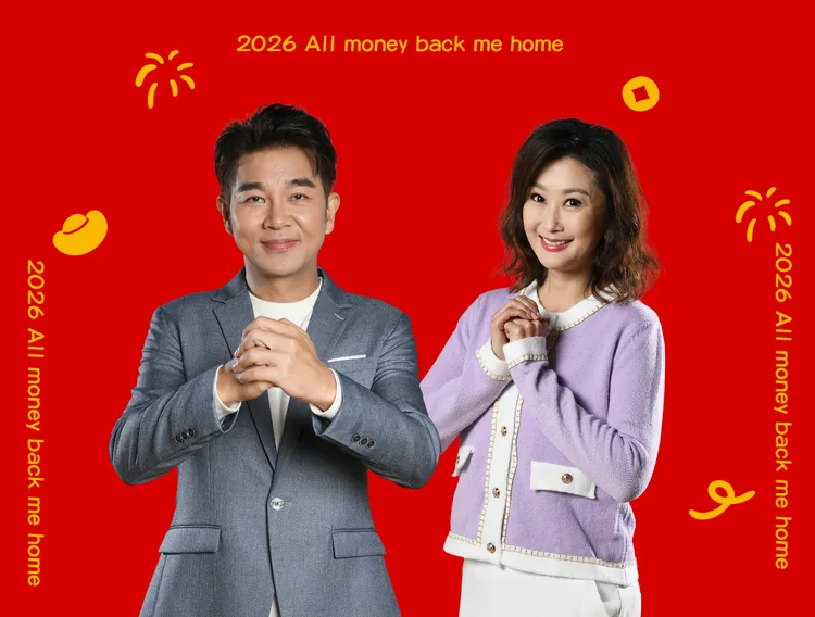 陳珮騏（右）和謝承均分享春節如何度過。三立提供