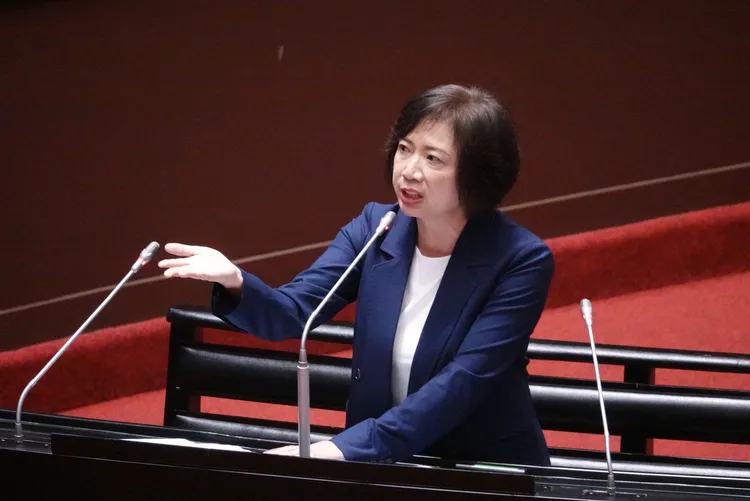 民進黨台中市長參選人何欣純，要求現任市長盧秀燕、立法院副院長江啟臣，對立法院遷建地點表態。資料照片