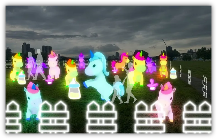 馬寶牧場燈區。民政局提供